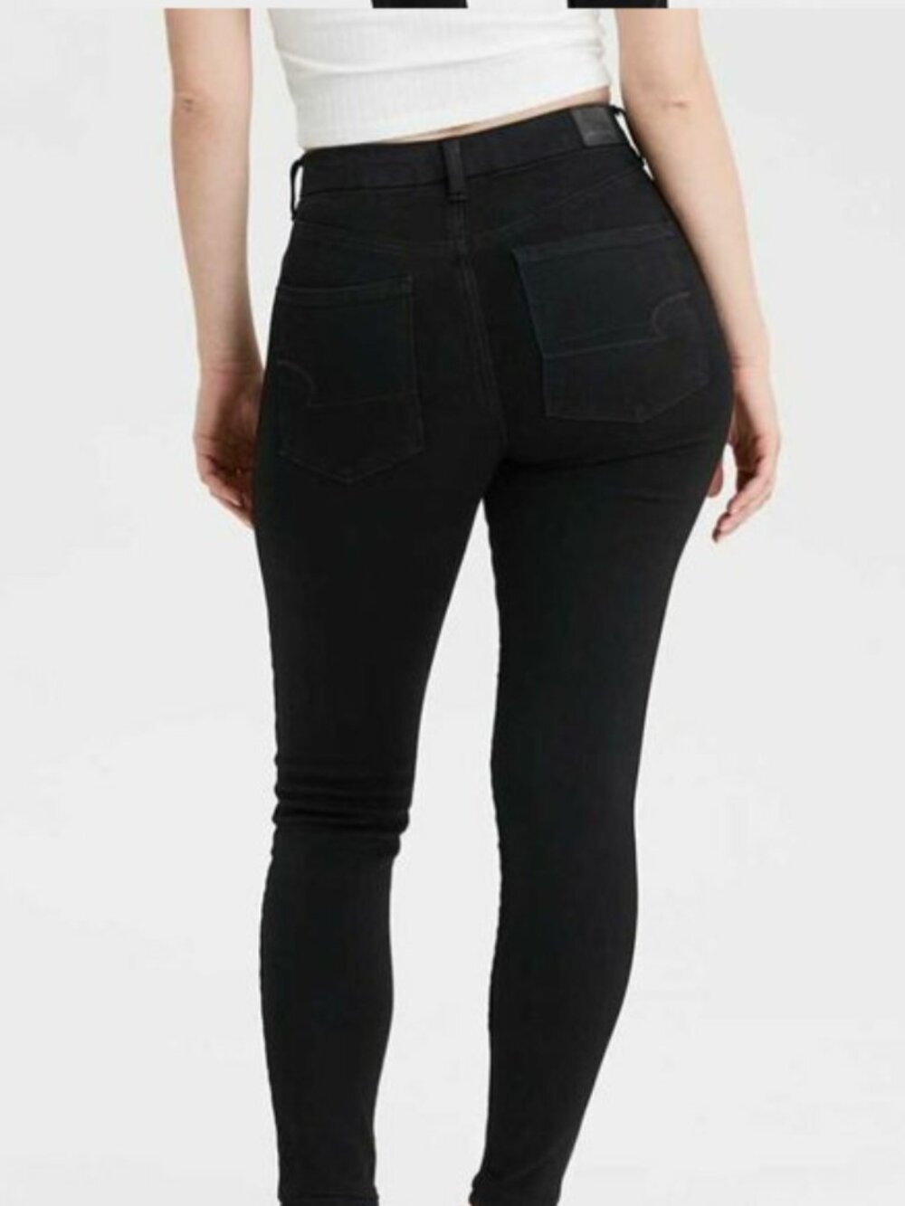 NWOT American Eagle Dream Stretch size 10 Short black jeans classic